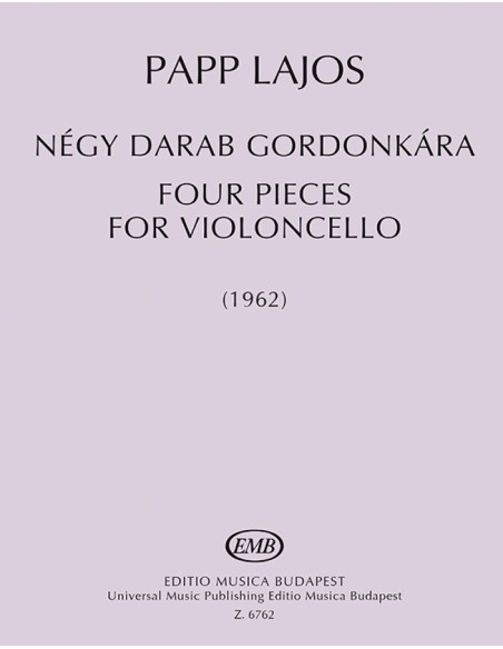 PAPP L.-Pieces (4) pour violoncelle