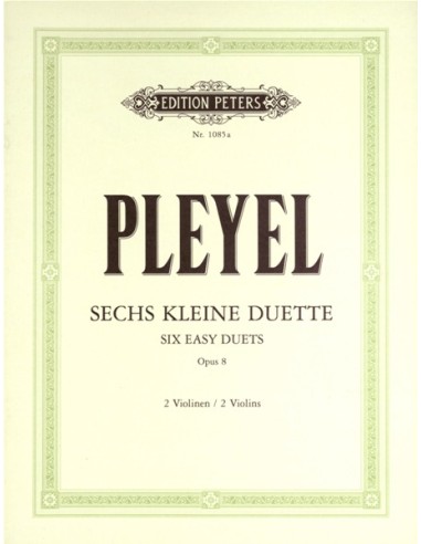 PLEYEL I.-Duos Op. 8 per 2 violini