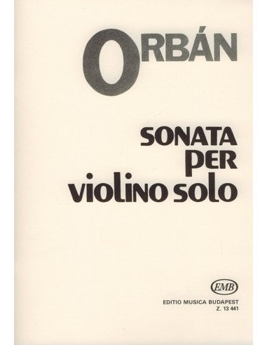 ORBAN G.-Sonate pour violon