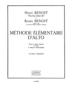 BENOIT-Methode Elementaire de Alto Vol.1 pour alto