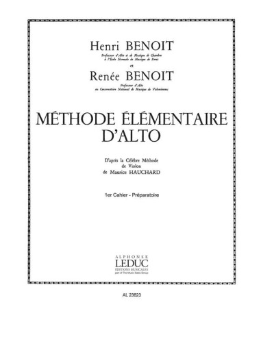 BENOIT-Methode Elementaire de Alto Vol.1 per Viola