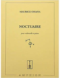 OHANA M.-Noctuaire para Violoncello y Piano
