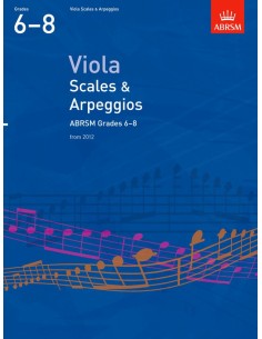 ABRSM-Scale e Arpeggi Libro 2 Gradi 6/8 per Viola