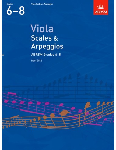 ABRSM-Scale e Arpeggi Libro 2 Gradi 6/8 per Viola