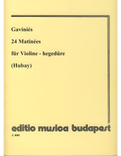 GAVINIES P.-Studies (24) for Violin (Hubay)