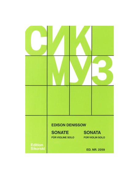 DENISOV E.-Sonate pour violon