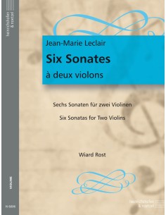 LECLAIR J.M.-Sonate (6) Op. 3 per 2 violini (Rost)