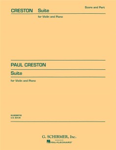 CRESTON P.-Suite pour violon et piano
