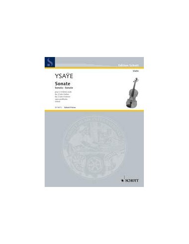 YSAYE E.-Sonata Op. postuma per 2 violini (Urtext)
