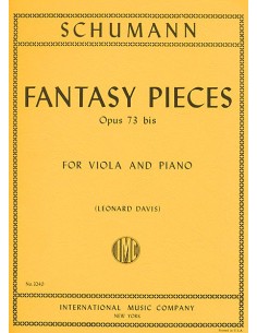SCHUMANN R.-Fantasy Pieces Op.73 per Viola e Pianoforte (Davis)