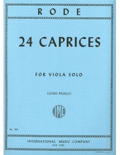 RODE P.-Caprichos (24) for Viola (Pagels)
