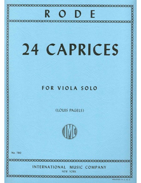 RODE P.-Caprichos (24) per Viola (Pagels)