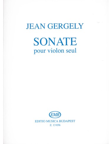 GERGELY J.-Sonata per violino