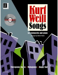 WEILL K.-Chansons de « Die Dreigroschenoper (Three Pence) » pour violoncelle et piano (Inc.CD)(Reiter)