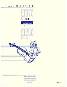JOLIVET A.-Grave et Gigue para Violin y Piano