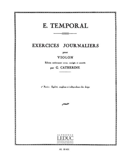 TEMPORARY E.-Exercises Journaliers Vol.2 for Violin (Catherine)
