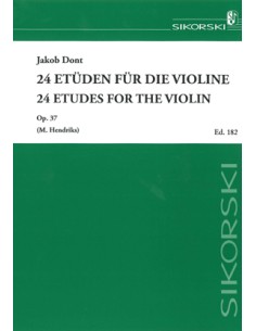 DONT J.-Preliminary Studies Op.37 for Violin (Hendriks)