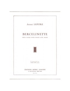 LEPITRE A.-Bercilinette per Violino e Pianoforte