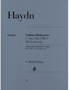 HAYDN J.-Concerto in Do maggiore (Hob.VIIb/1) per violoncello e pianoforte (Urtext) (Gerlach/Held/Ginzel)