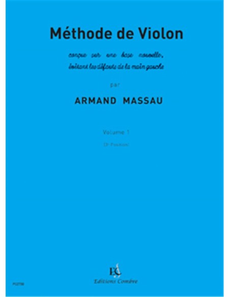 MASSAU A.-1st Method: (3rd Position) for Violin