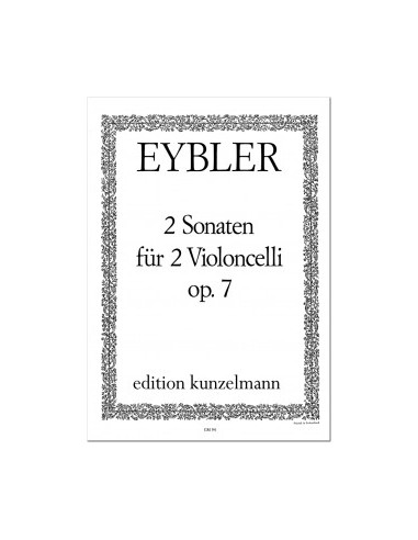 EYBLER J.-Sonate (2) Op.7 per 2 violoncelli