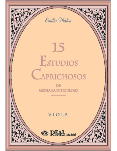 MATEU E.-Capricious Studies (15) of Medium Difficulty for Viola