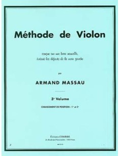 MASSAU A.-3rd Method: (1st and 3rd Position) for Violin