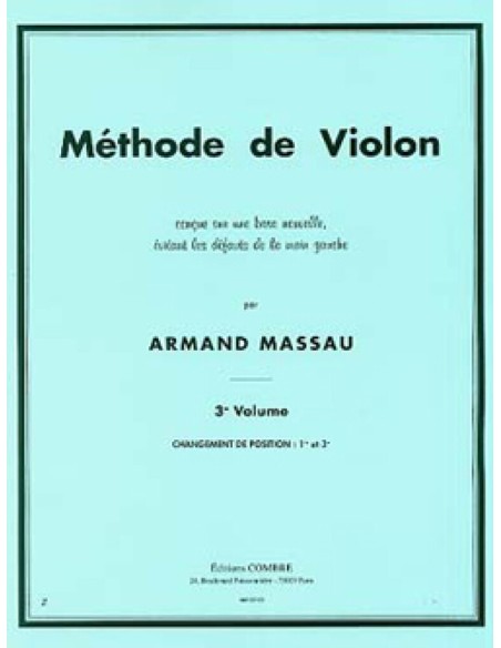 MASSAU A.-3rd Method: (1st and 3rd Position) for Violin