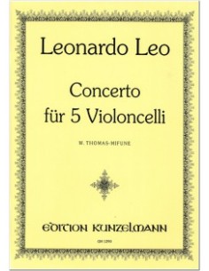 LEO L.-Concerto en sol majeur pour 5 violoncelles