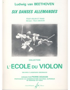 BEETHOVEN L.V.-Danzas Alemanas (6) para Violin y Piano (Doukan)