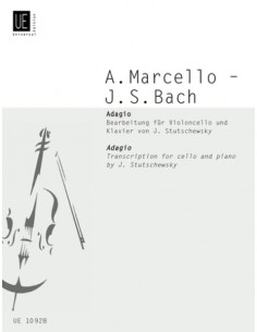 BACH & MARCELLO-Adagios pour violoncelle et piano (Stutschewsky)