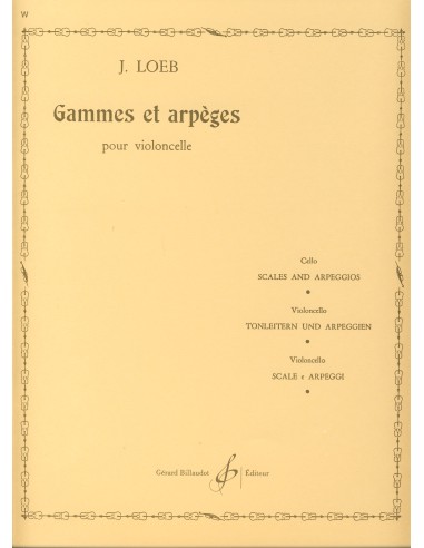 LOEB J.-Scale e arpeggi per violoncello