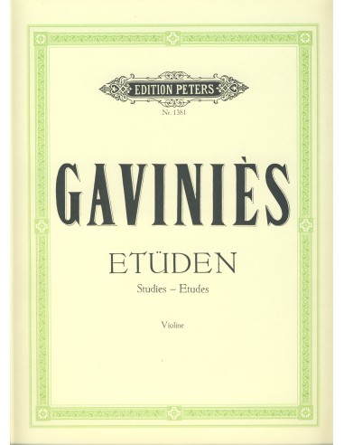 GAVINIES P.-Studies (24) for Violin