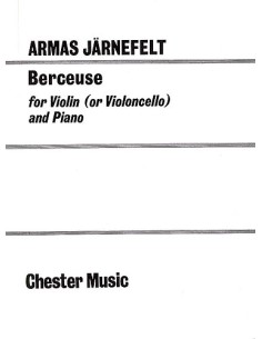 JARNEFELT, A.-Berceuse pour violoncelle et piano
