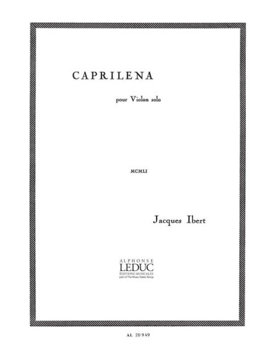 IBERT J.-Caprilena pour violon