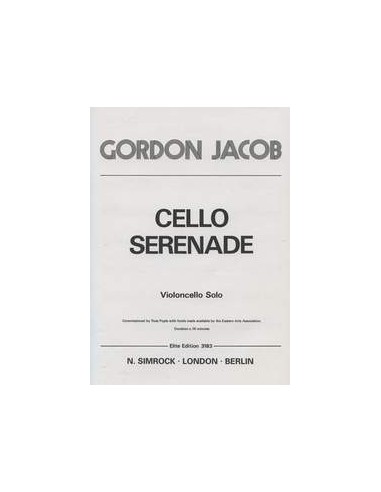 JACOB G.-Serenade für Violoncello