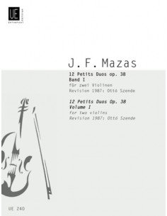 MACAS J.F.-Duos Op.38 Vol.1º (Nr. 1 bis 6) für 2 Violinen (Szende)