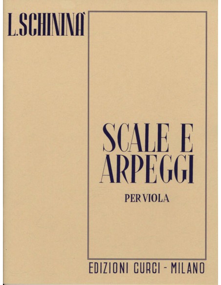 SCHININA L.-Scale e Arpeggi per Viola