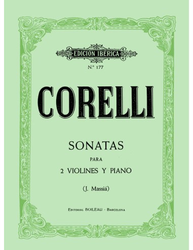 CORELLI A.-Sonate per 2 violini e pianoforte