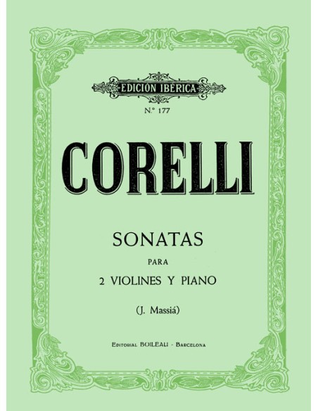 CORELLI A.-Sonate per 2 violini e pianoforte