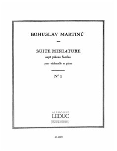 MARTINU B.-Suite Miniature Piece nº 1 for Cello and Piano