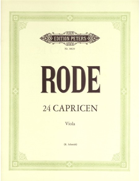 RODE P.-Caprichos (24) for Viola (Schmidt)