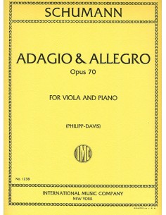 SCHUMANN R.-Adagio y Allegro Op.70 para Viola y Piano (Davis)