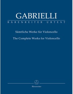 GABRIELLI D.-uvres complètes pour violoncelle (Urtext) (Hoffmann)