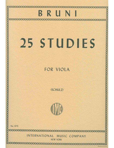 BRUNI B.-Studies (25) for Viola (Schultz)