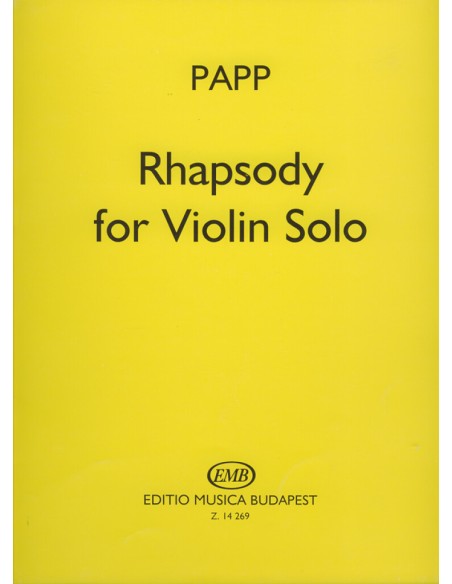 PAPP L.-Rapsodia per Violino