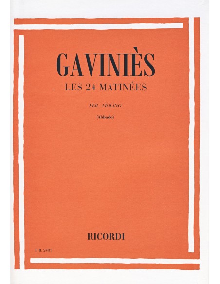 GAVINIES P.-Studi (24) per Violino (Abbado)