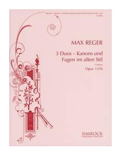 REGER M.-Duos (3) Op.131b per 2 violini