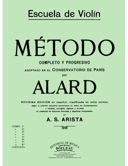 ALARD D.-Metodo 1 per Violino