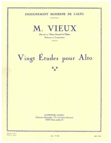 VIEUX M.-Studies (20) for Viola